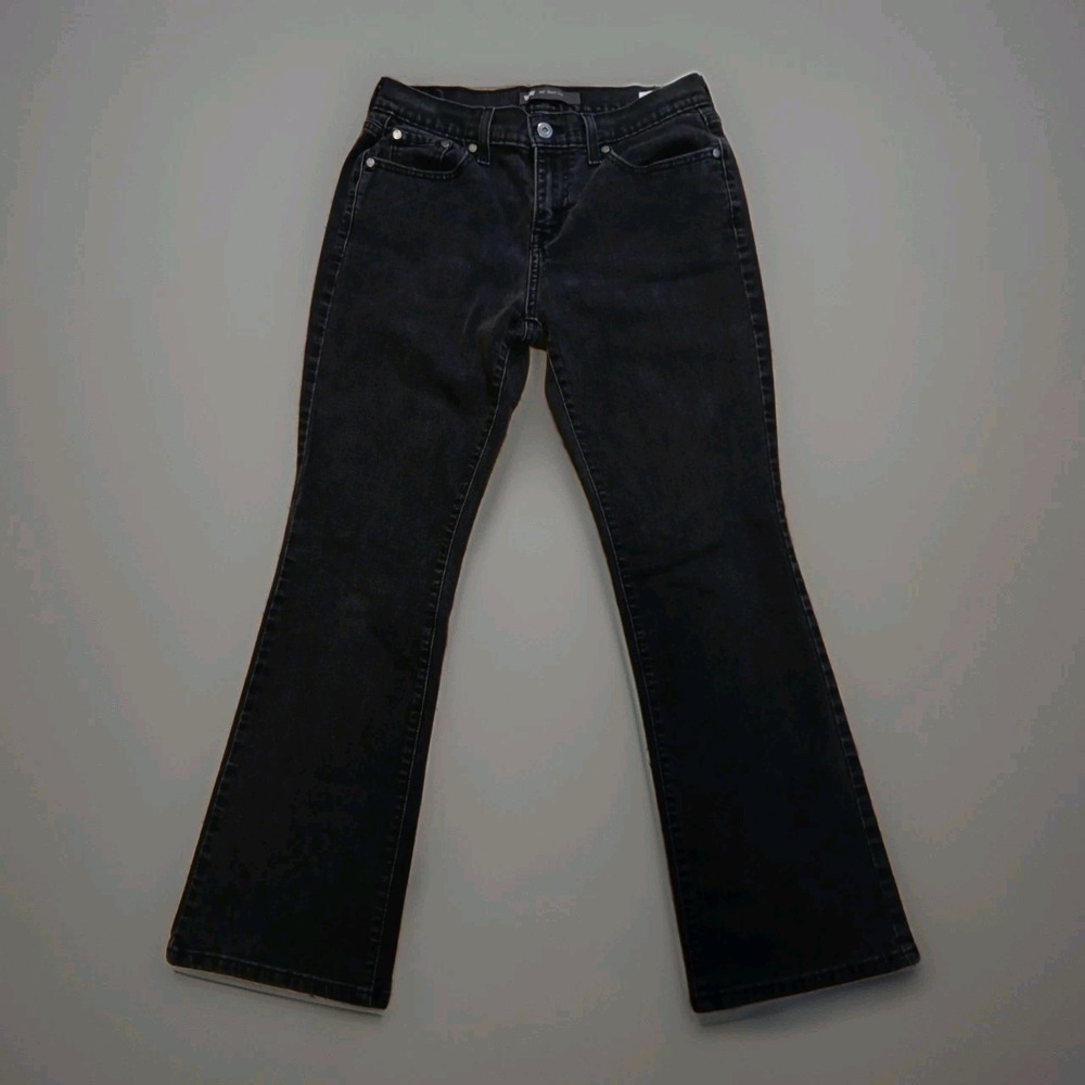 Levi's 515 Bootcut Jeans Womens Size 6M Black Denim Casual Stretch Mid Rise